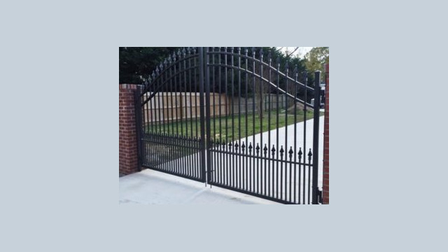 a gate made of metal